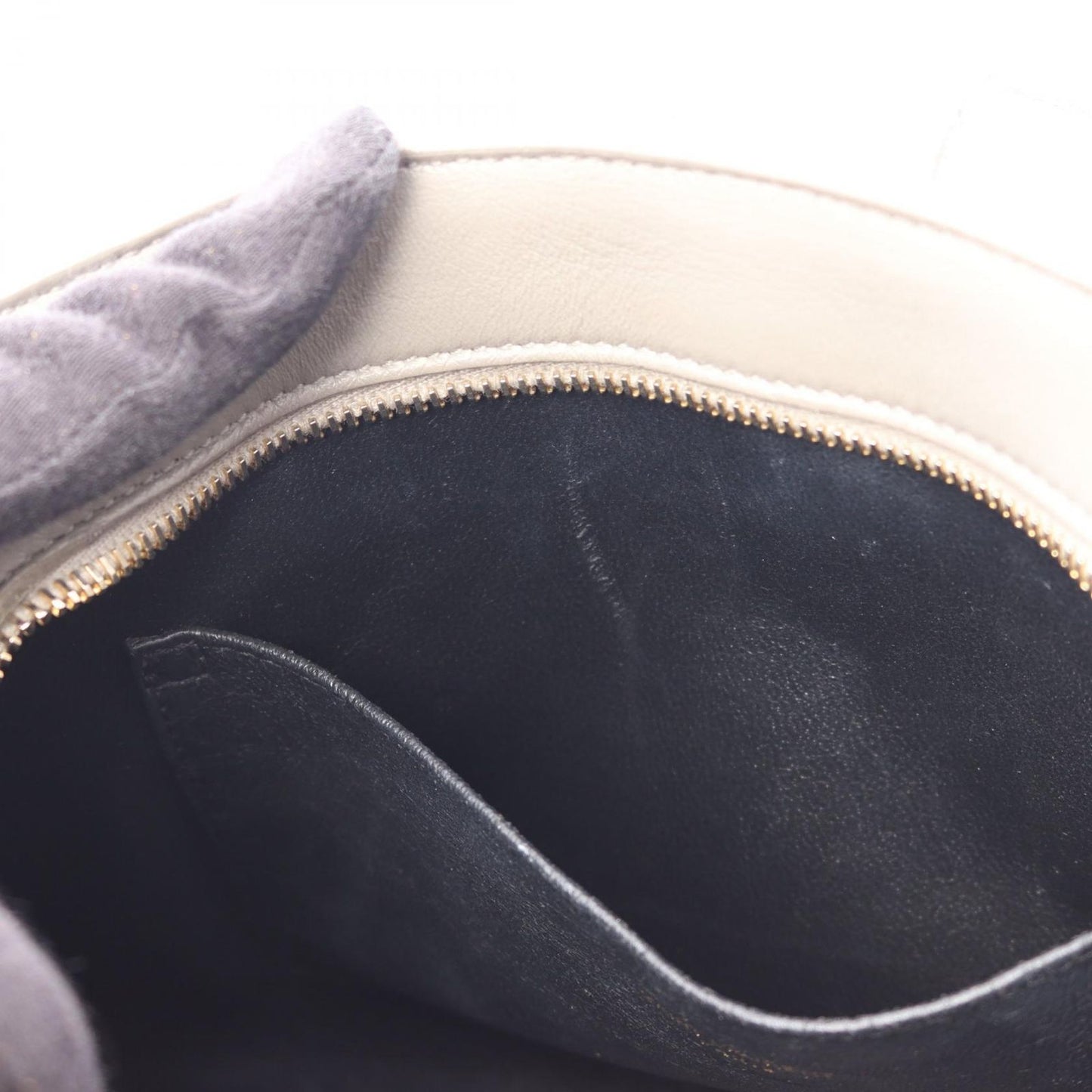 Saint Laurent Handbag Monogram Baby Cabas 2-Way Gray Leather — view 9