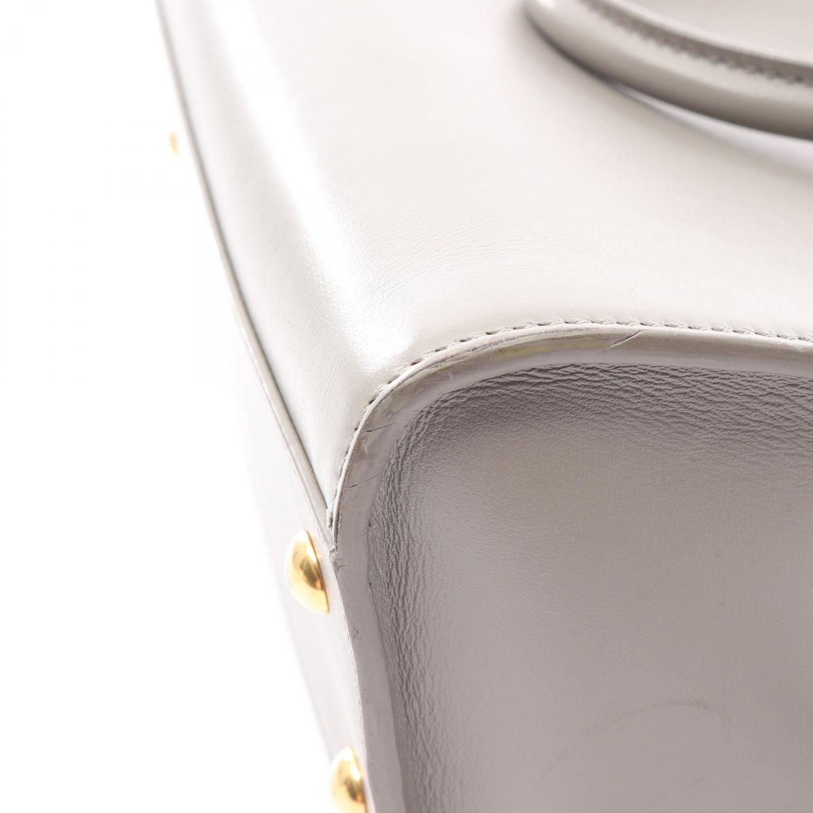 Saint Laurent Handbag Monogram Baby Cabas 2-Way Gray Leather — view 6
