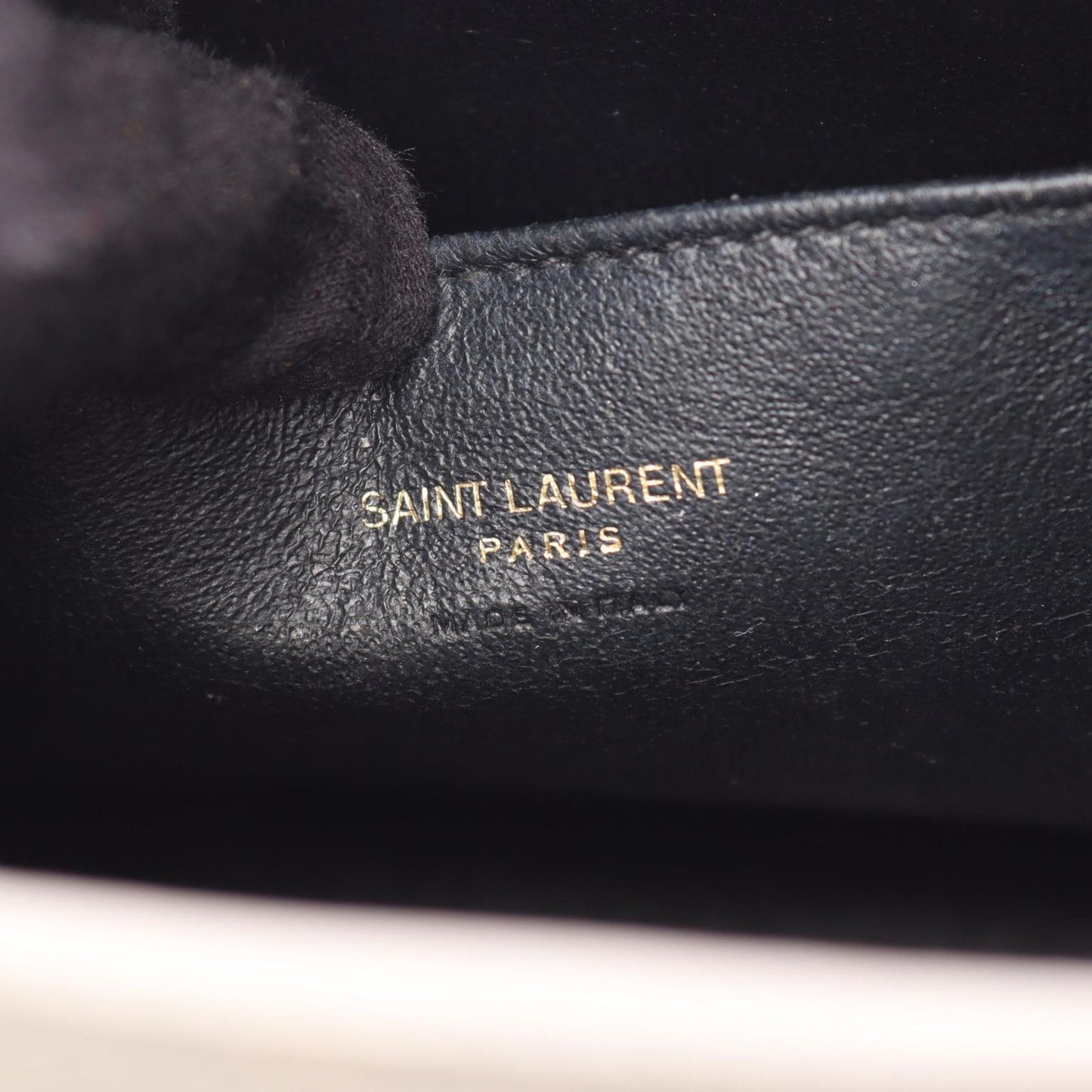 Saint Laurent Handbag Monogram Baby Cabas 2-Way Gray Leather — view 4