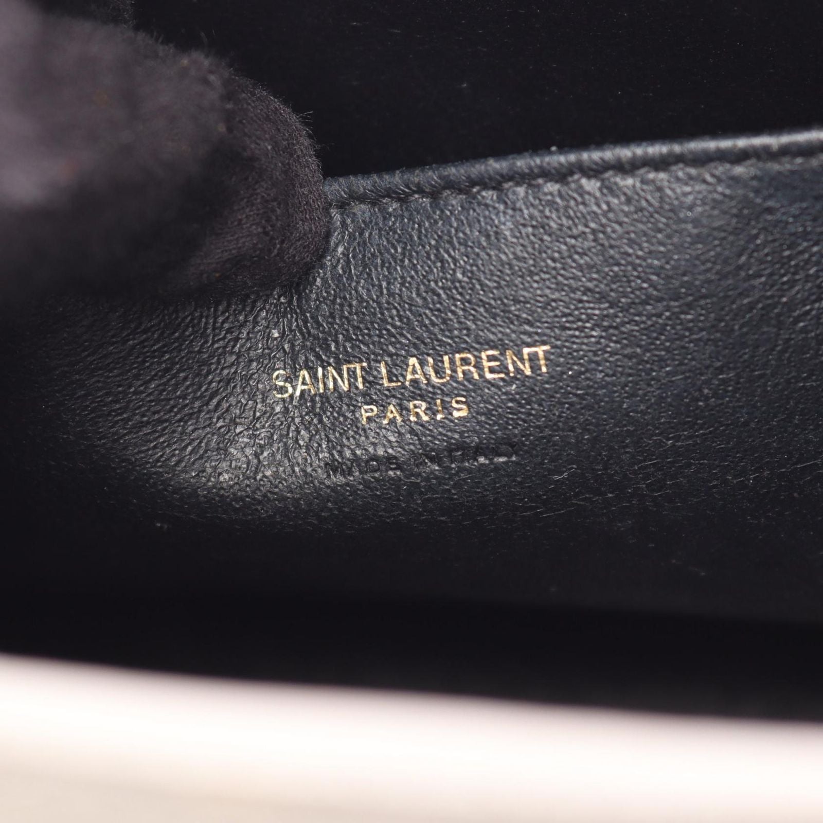Saint Laurent Handbag Monogram Baby Cabas 2-Way Gray Leather — view 4