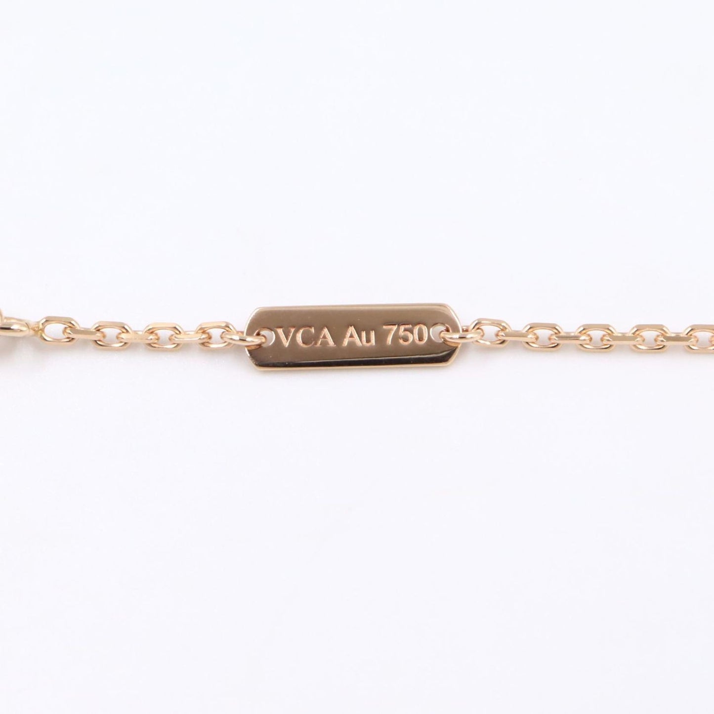 Van Cleef & Arpels Necklace Vintage Alhambra 37 41.5 cm 18k Pink Gold Diamond — view 3