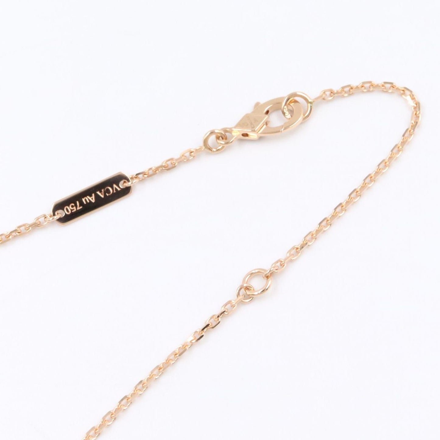 Van Cleef & Arpels Necklace Vintage Alhambra 37 41.5 cm 18k Pink Gold Diamond — view 4