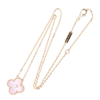 Van Cleef & Arpels Necklace Vintage Alhambra 37 41.5 cm 18k Pink Gold Diamond — view 2