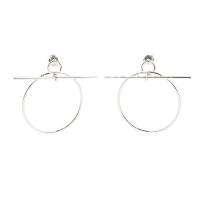 Hermes Earrings Loop 925 Sterling Silver