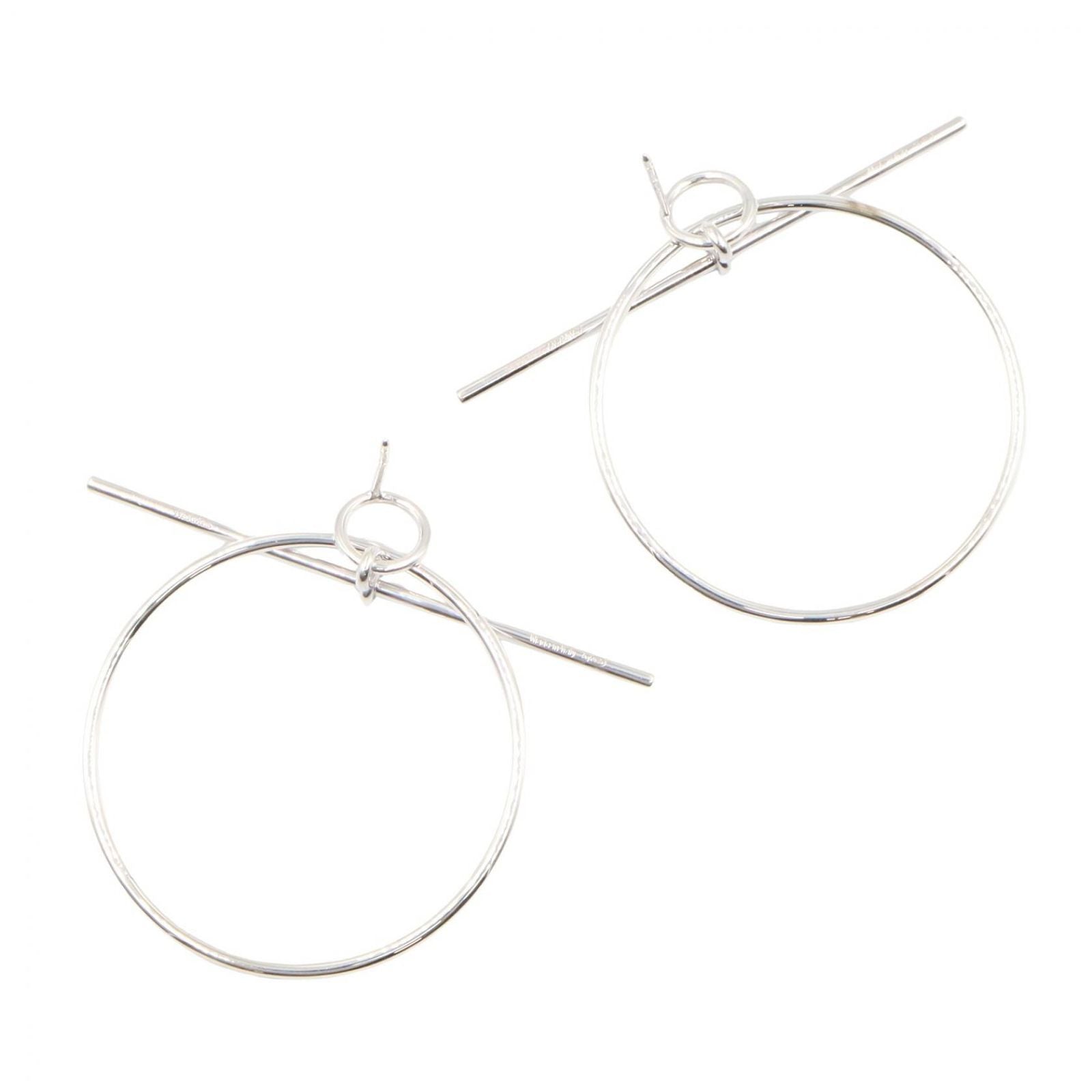 Hermes Earrings Loop 925 Sterling Silver — view 3