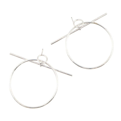 Hermes Earrings Loop 925 Sterling Silver — view 3