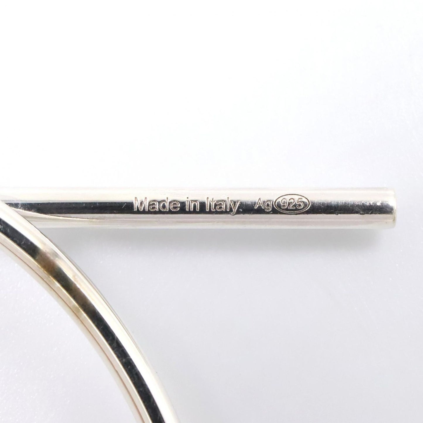 Hermes Earrings Loop 925 Sterling Silver — view 5