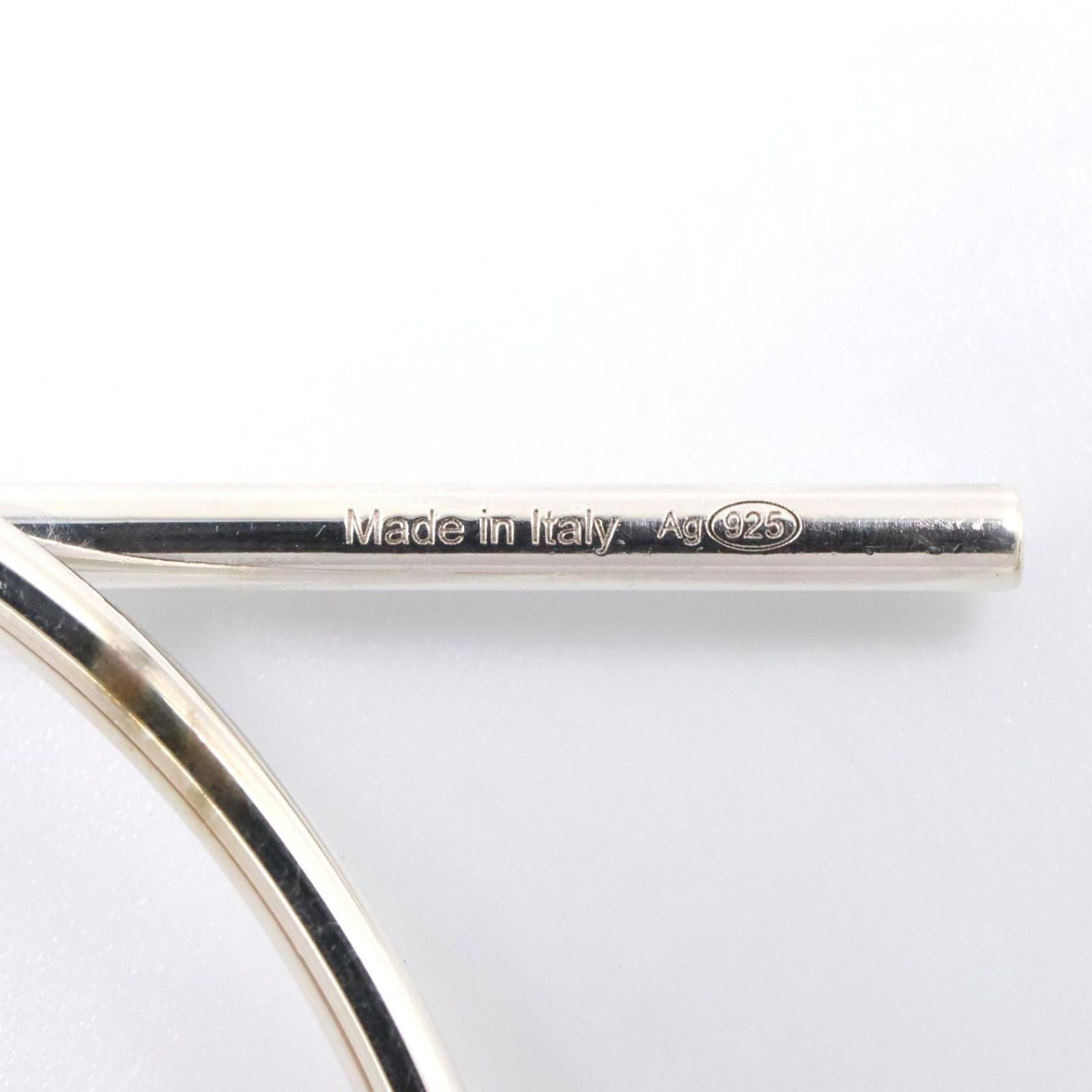 Hermes Earrings Loop 925 Sterling Silver — view 5