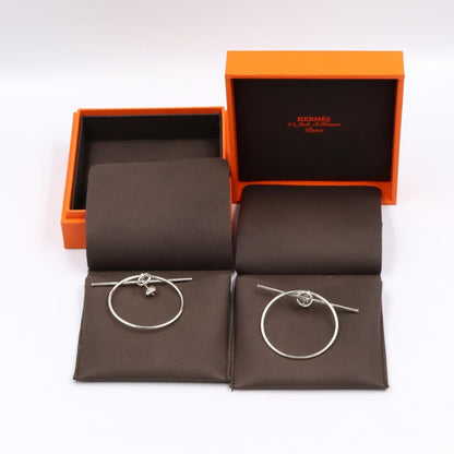 Hermes Earrings Loop 925 Sterling Silver — view 7