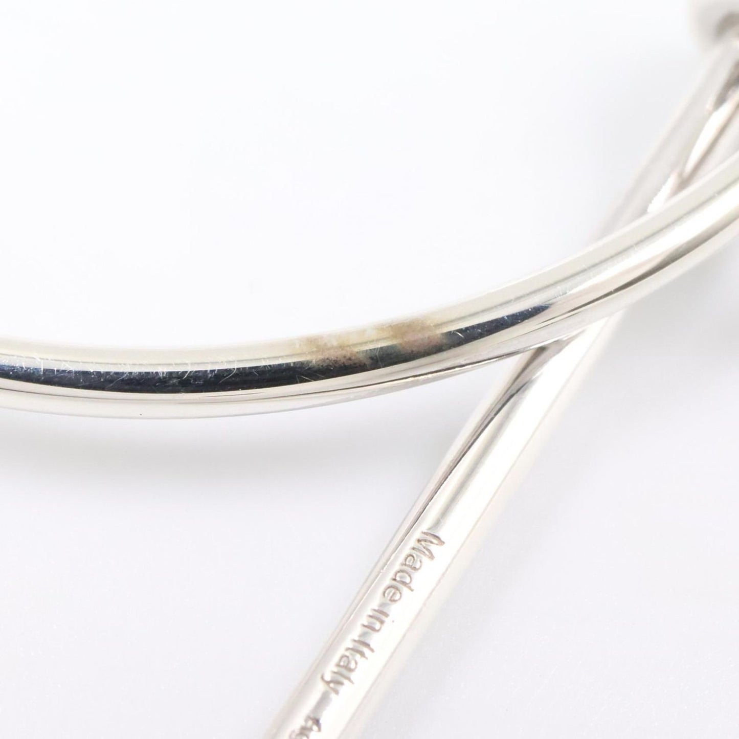 Hermes Earrings Loop 925 Sterling Silver — view 6