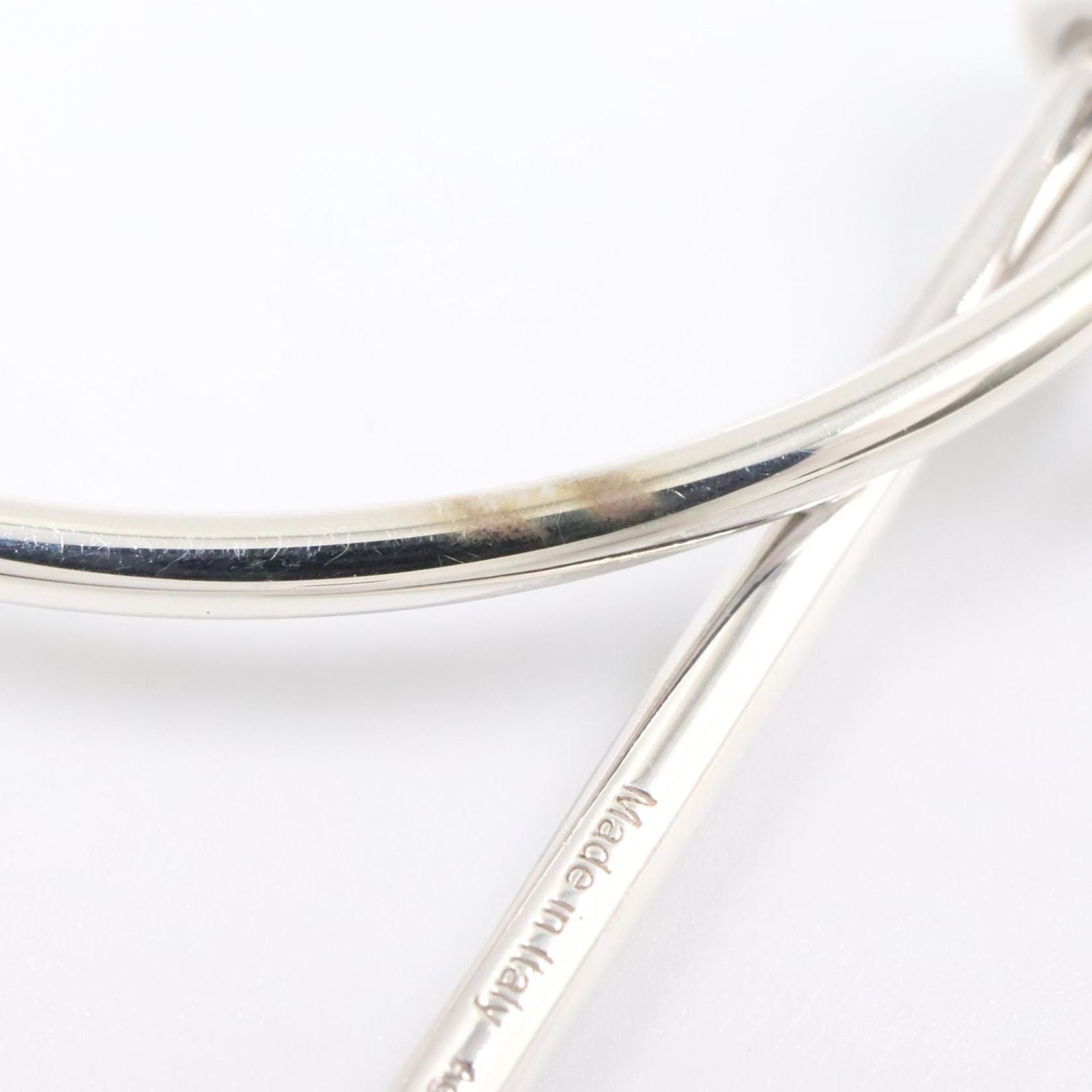 Hermes Earrings Loop 925 Sterling Silver — view 6