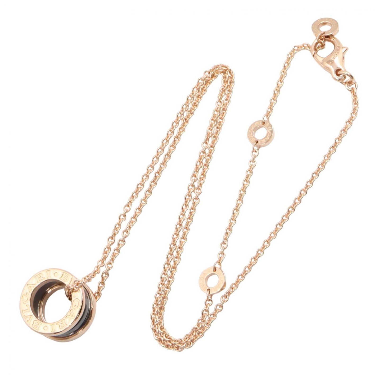 Bvlgari Necklace B-zero One Ceramic 38 45 cm 18k Pink Gold — view 2