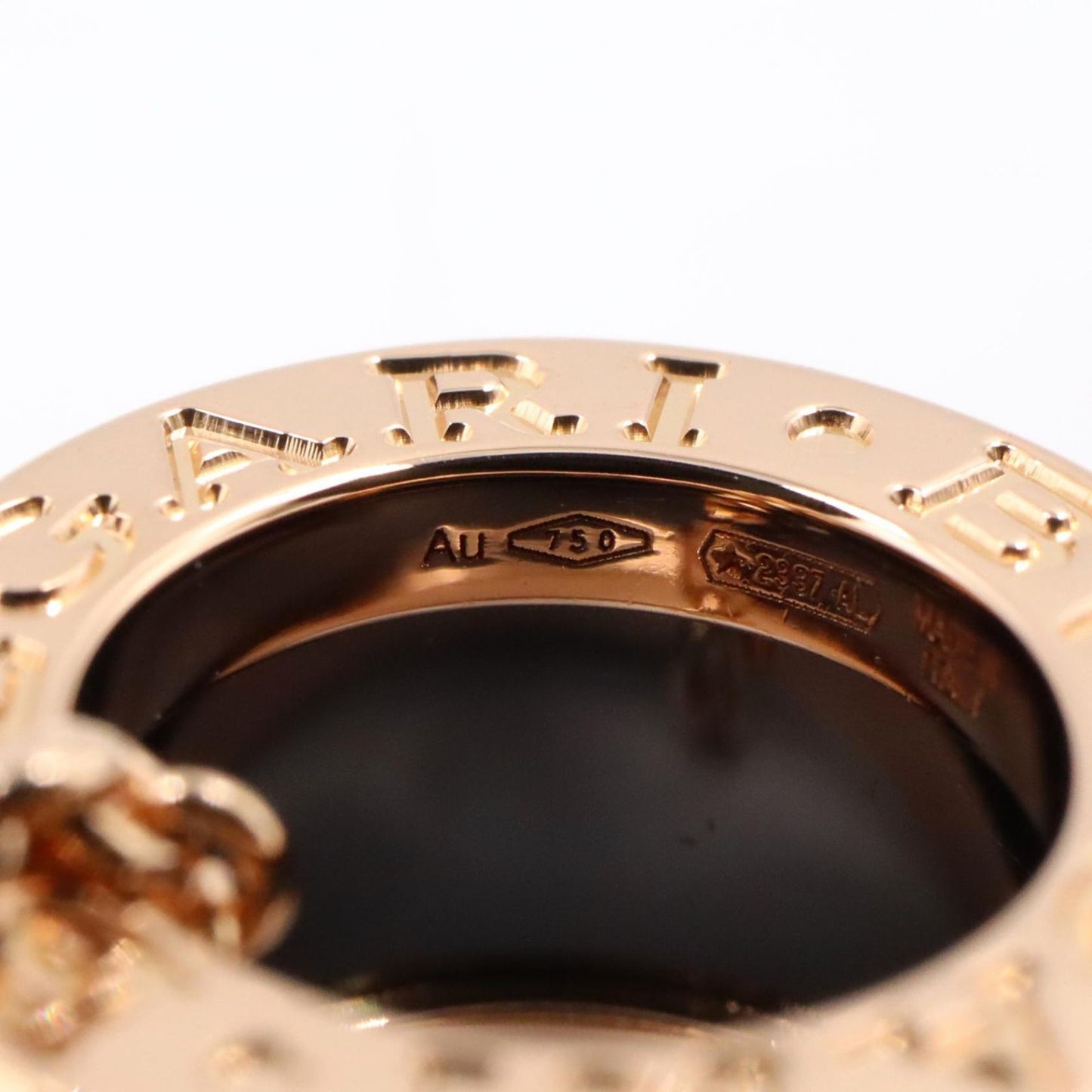 Bvlgari Necklace B-zero One Ceramic 38 45 cm 18k Pink Gold — view 3