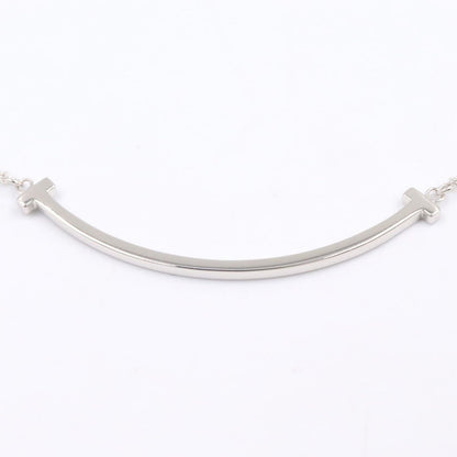 Tiffany & Co Necklace T Smile Small 40.5 45.5 cm 18k White Gold — view 6