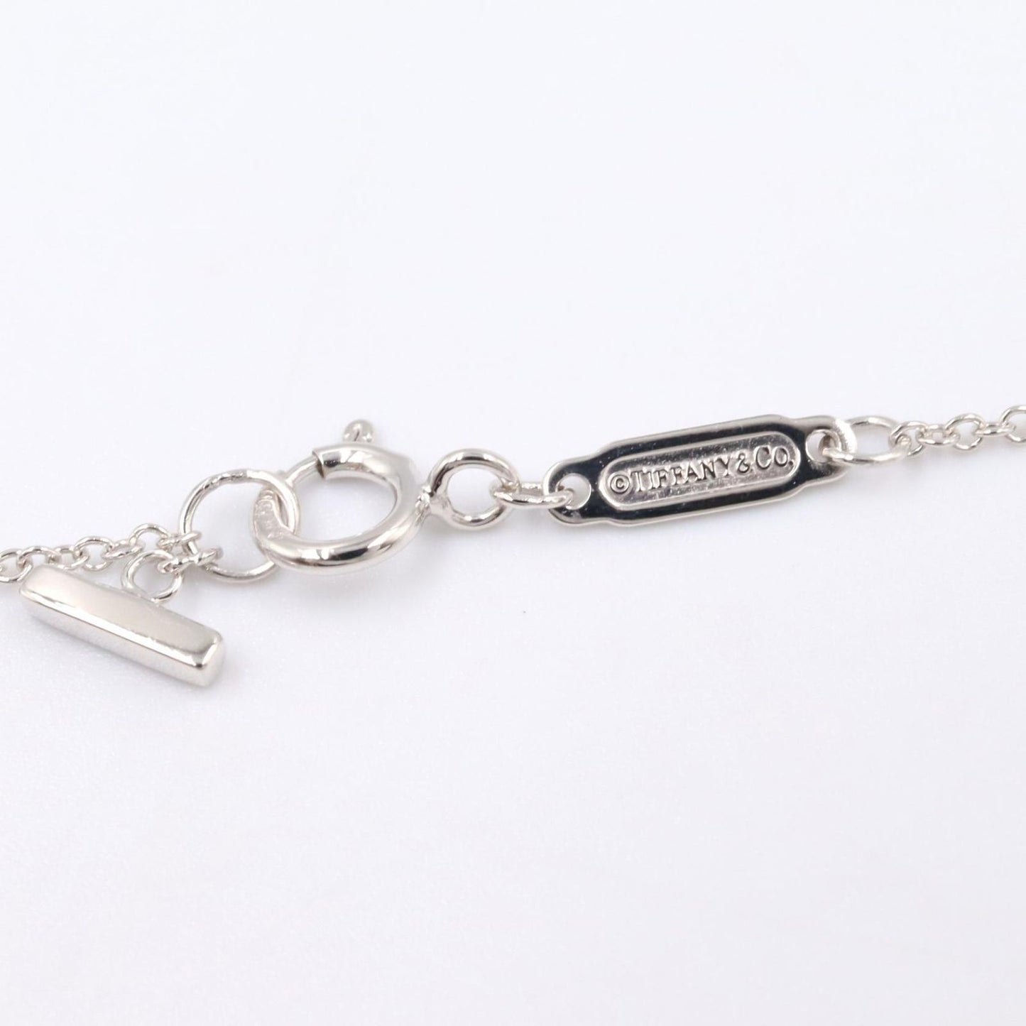 Tiffany & Co Necklace T Smile Small 40.5 45.5 cm 18k White Gold — view 3