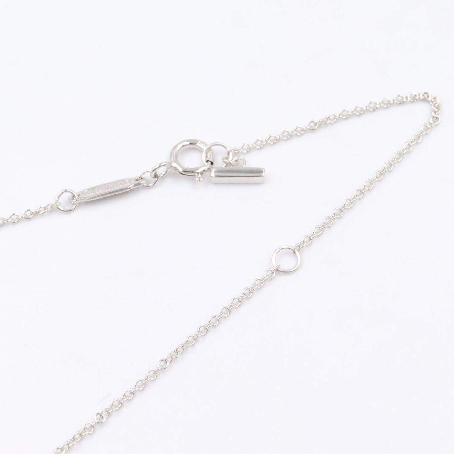 Tiffany & Co Necklace T Smile Small 40.5 45.5 cm 18k White Gold — view 5