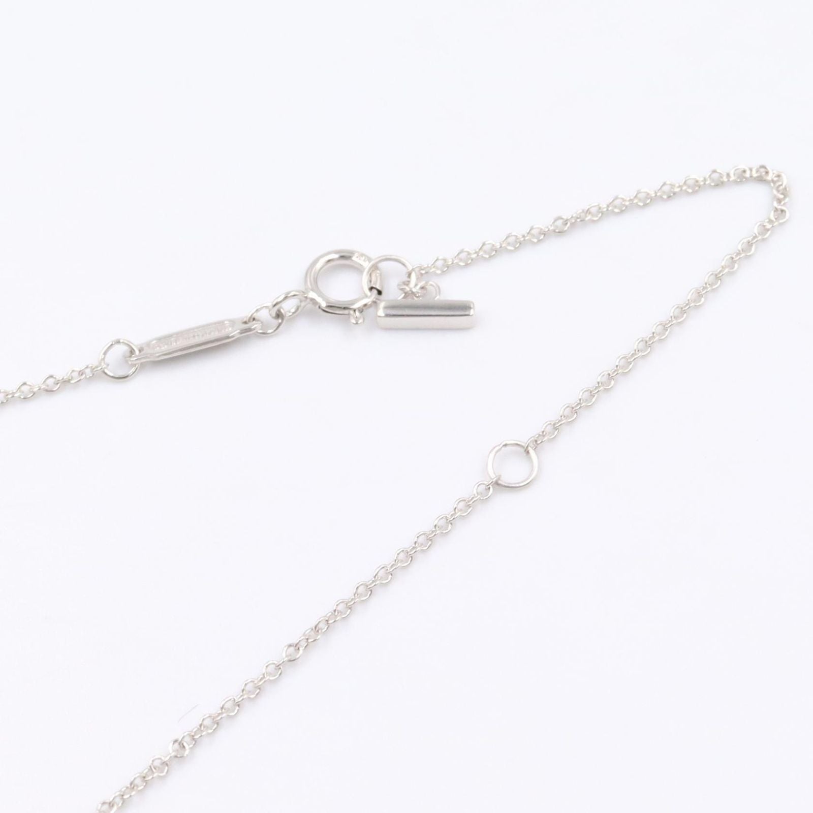 Tiffany & Co Necklace T Smile Small 40.5 45.5 cm 18k White Gold — view 5