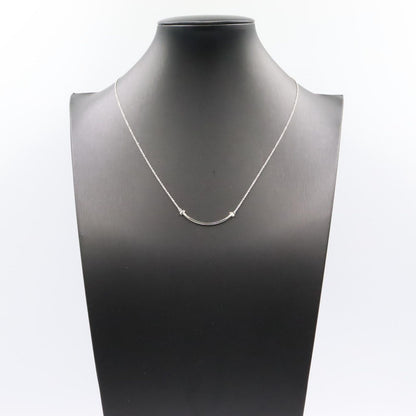 Tiffany & Co Necklace T Smile Small 40.5 45.5 cm 18k White Gold — view 8