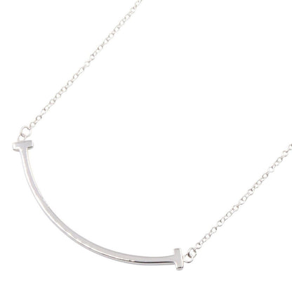 Tiffany & Co Necklace T Smile Small 40.5 45.5 cm 18k White Gold