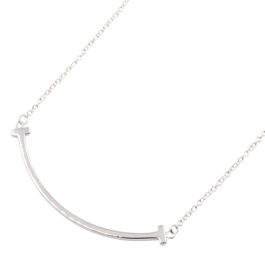 Tiffany & Co Necklace T Smile Small 40.5 45.5 cm 18k White Gold