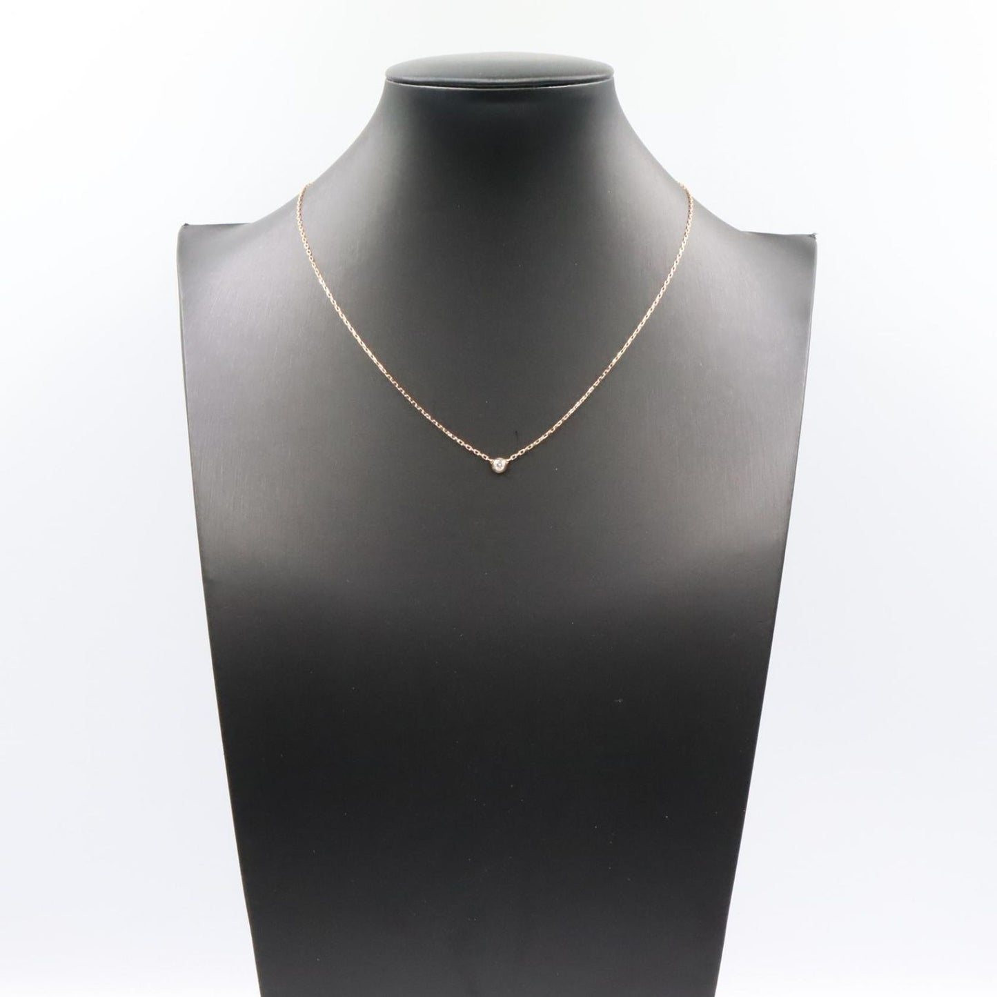 Cartier Necklace d'Amour SM 37.5 41 cm 18k Pink Gold Diamond — view 6