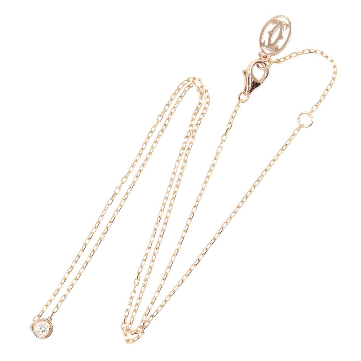 Cartier Necklace d'Amour SM 37.5 41 cm 18k Pink Gold Diamond — view 2