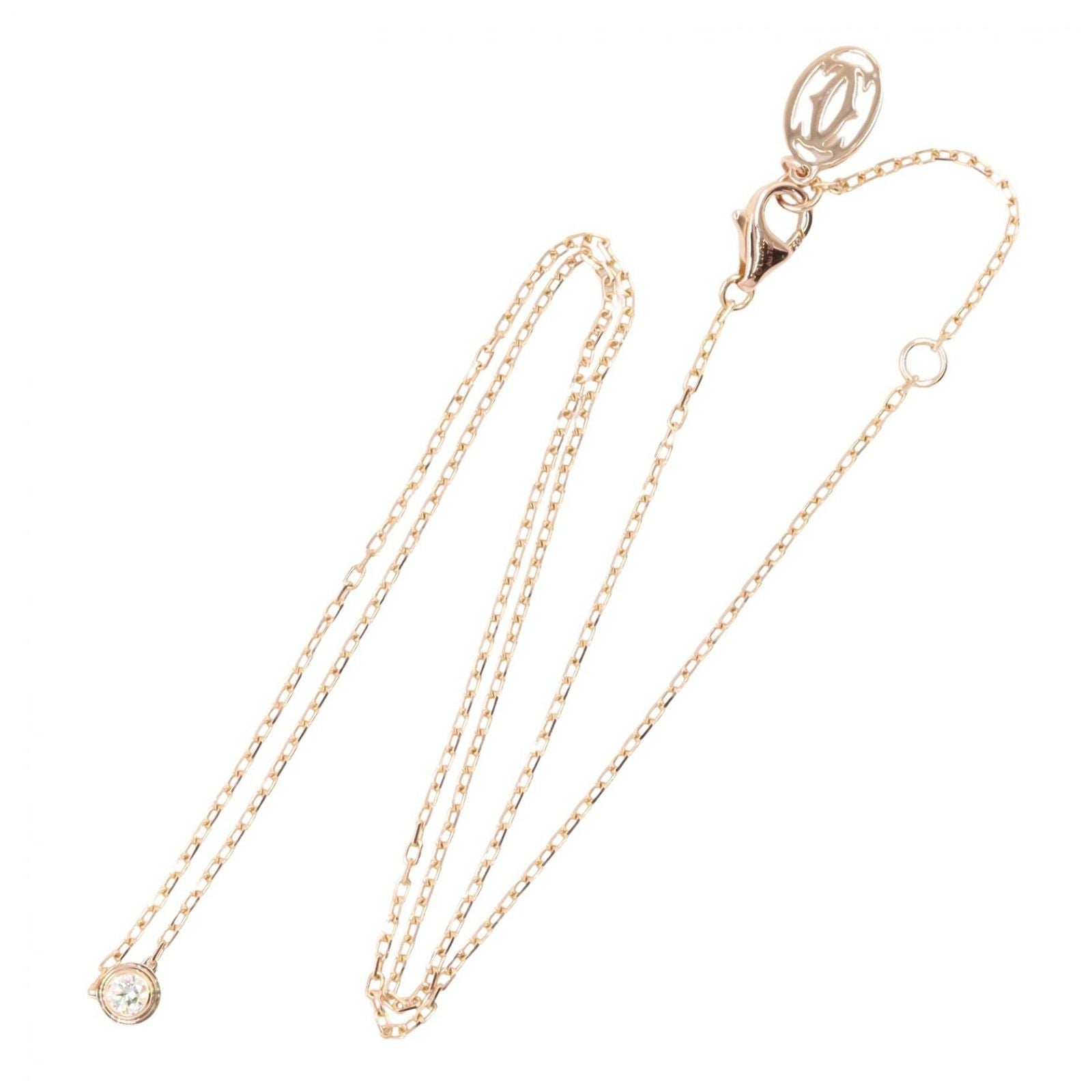 Cartier Necklace d'Amour SM 37.5 41 cm 18k Pink Gold Diamond — view 2