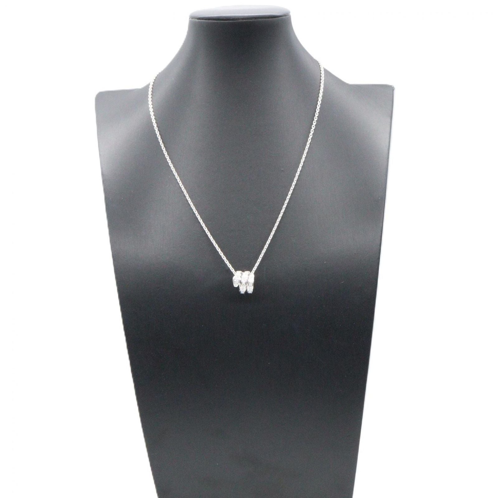 Bvlgari Necklace Serpenti Viper Diamond 41.5 44 cm 18k White Gold — view 7