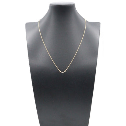 Tiffany & Co Necklace T Smile Mini Diamond 40.5 45.5 cm 18k Pink Gold — view 5