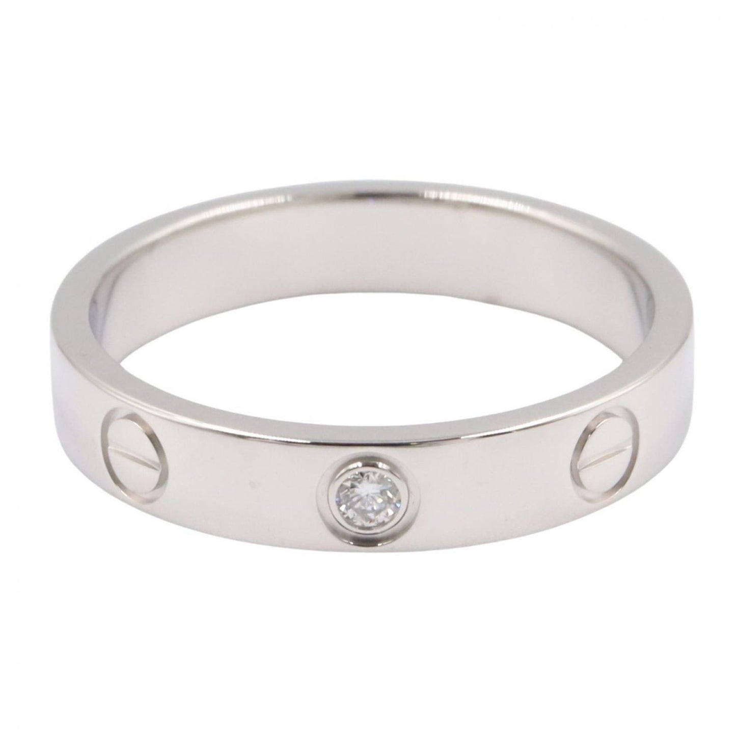 Cartier Ring Mini Love 18k White Gold Diamond — view 2