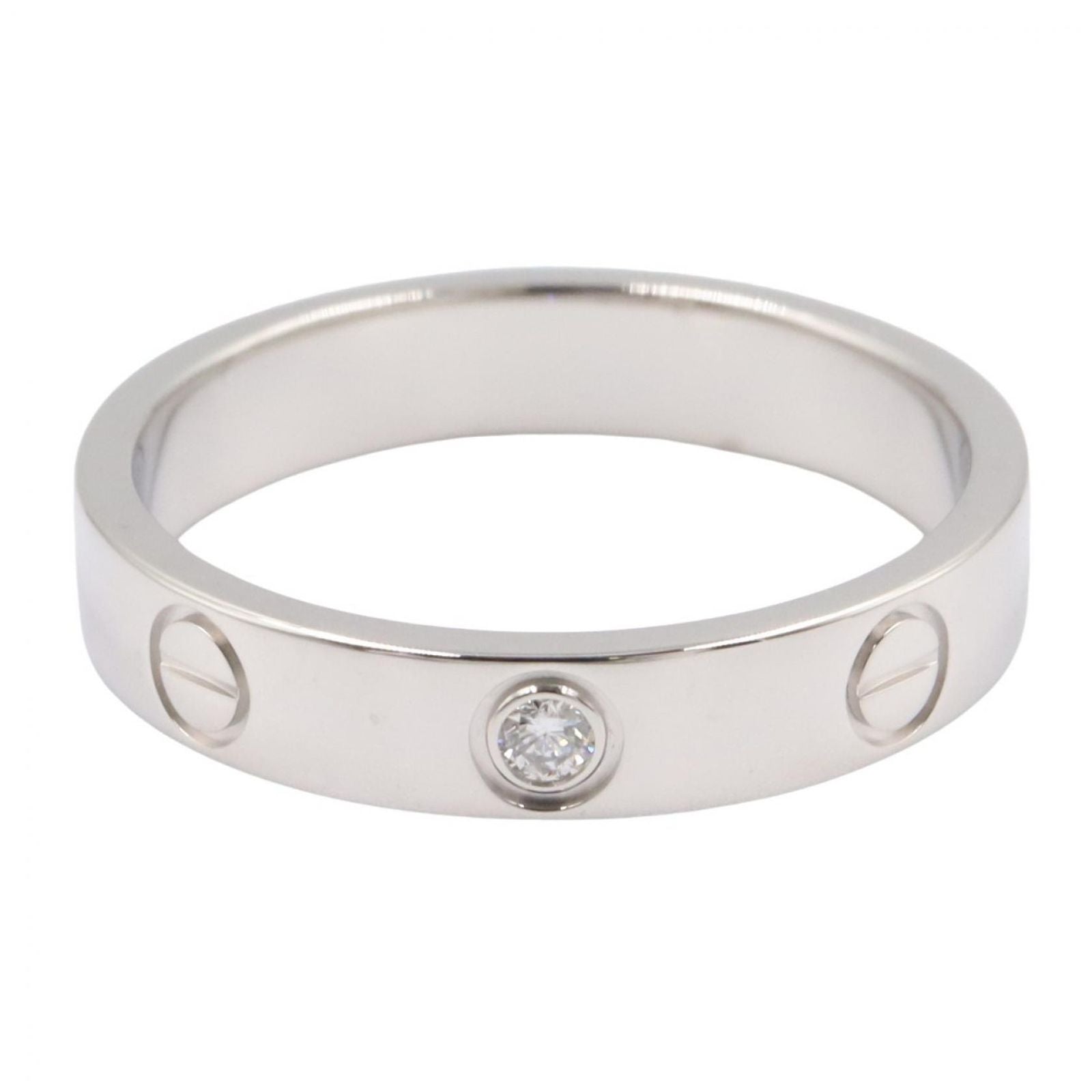 Cartier Ring Mini Love 18k White Gold Diamond — view 2