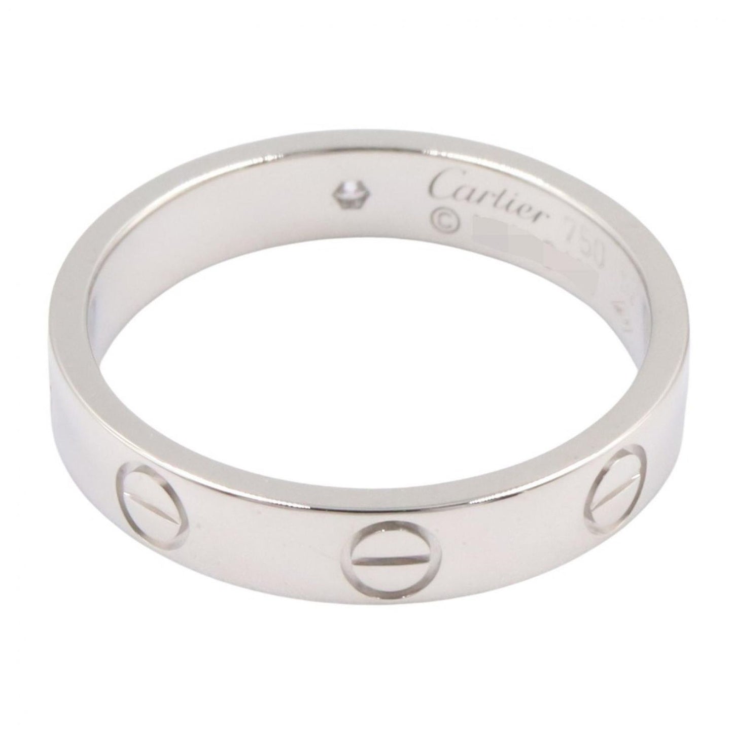 Cartier Ring Mini Love 18k White Gold Diamond — view 3