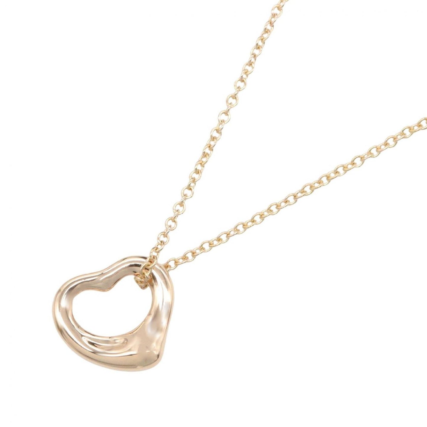 Tiffany & Co Necklace Open Heart Mini 40.5 cm 18k Pink Gold