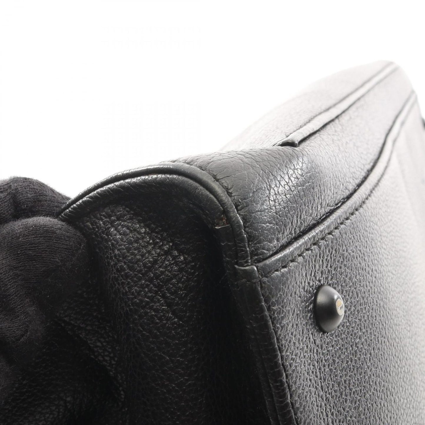 Chanel Tote CC Logo Black Leather — view 8