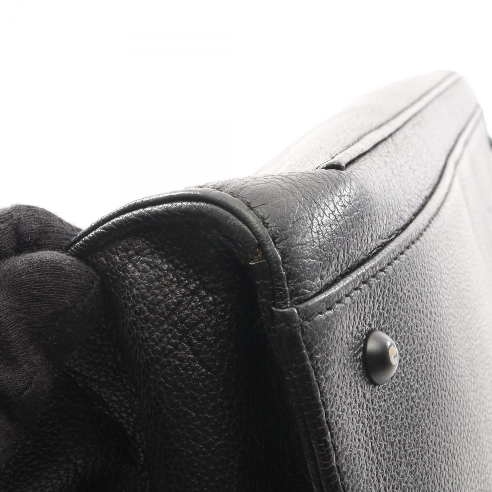 Chanel Tote CC Logo Black Leather — view 8