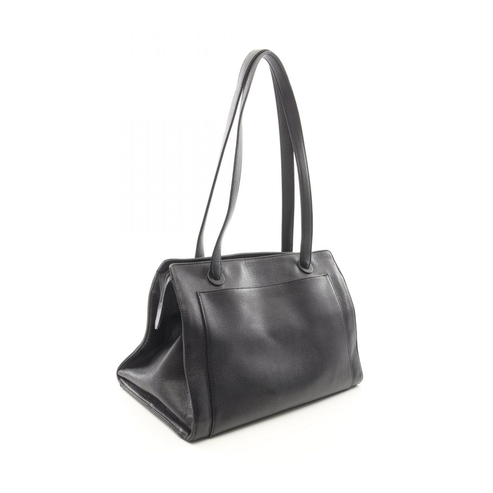 Chanel Tote CC Logo Black Leather — view 2