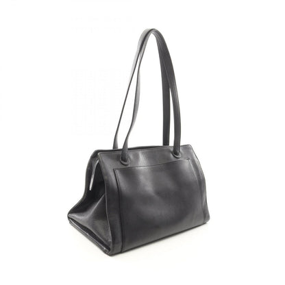 Chanel Tote CC Logo Black Leather — view 2
