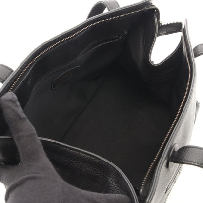 Chanel Tote CC Logo Black Leather — view 3
