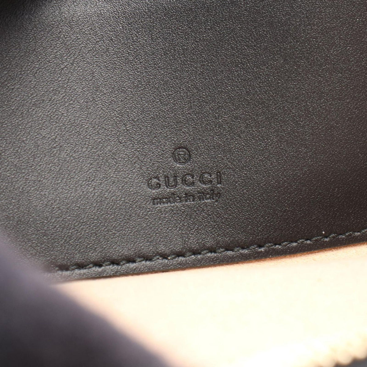 Gucci Shoulder Bag Double Black Suede Patent Ophidia GG — view 4