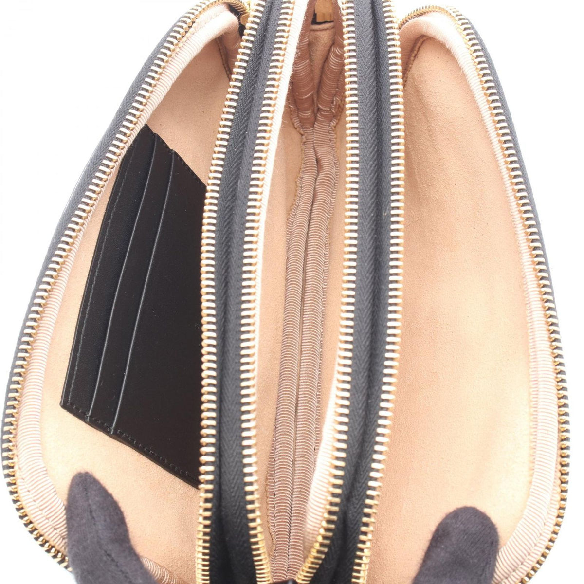 Gucci Shoulder Bag Double Black Suede Patent Ophidia GG — view 3