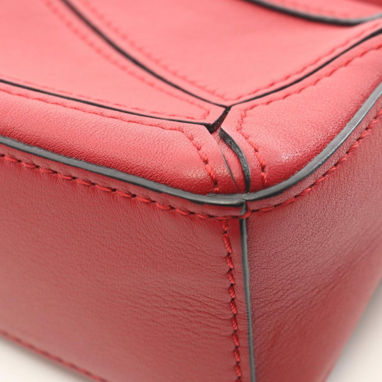 Loewe Handbag Puzzle Bag Nano 2-Way Red Leather — view 6