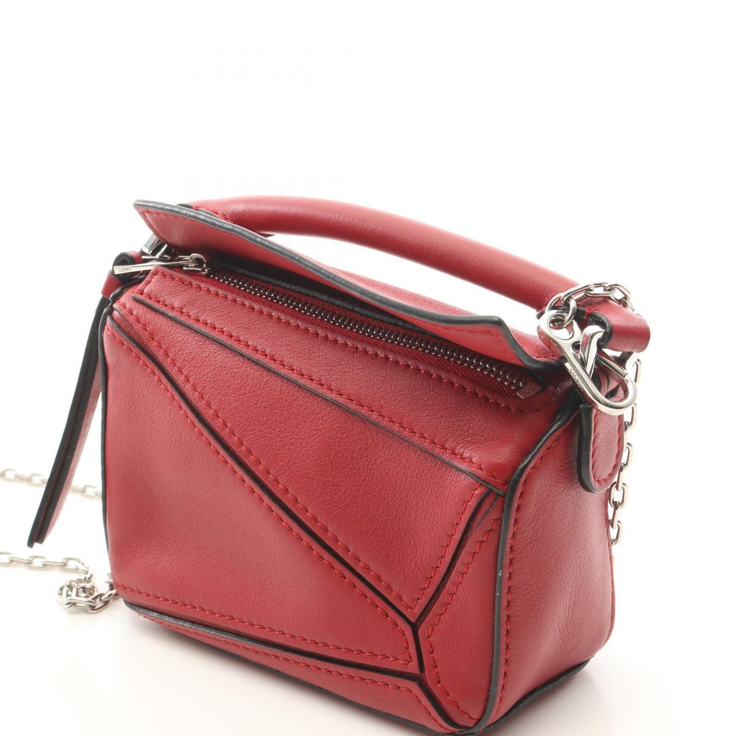 Loewe Handbag Puzzle Bag Nano 2-Way Red Leather — view 7