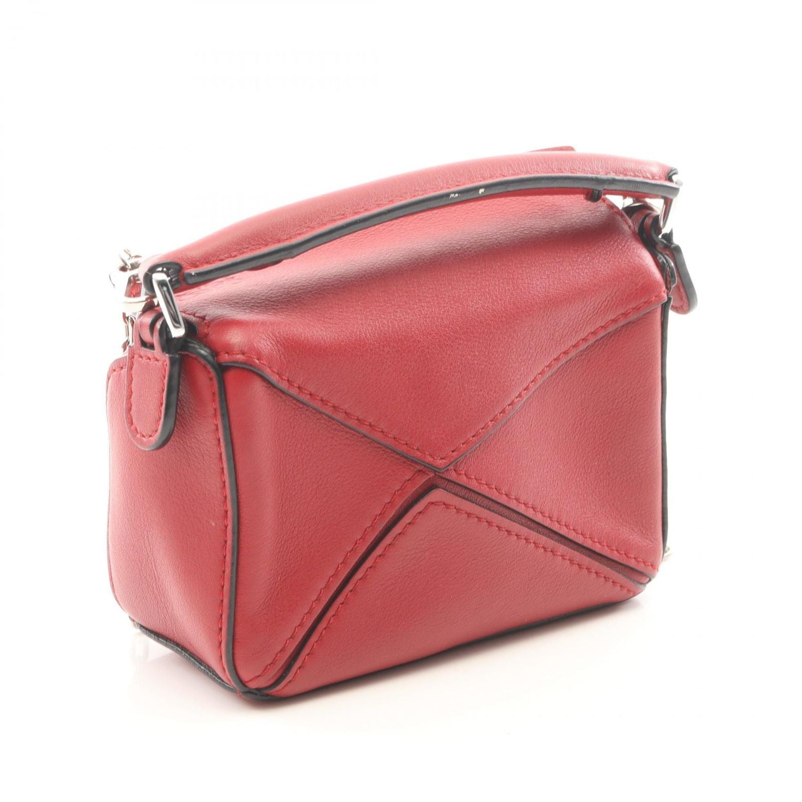 Loewe Handbag Puzzle Bag Nano 2-Way Red Leather — view 2