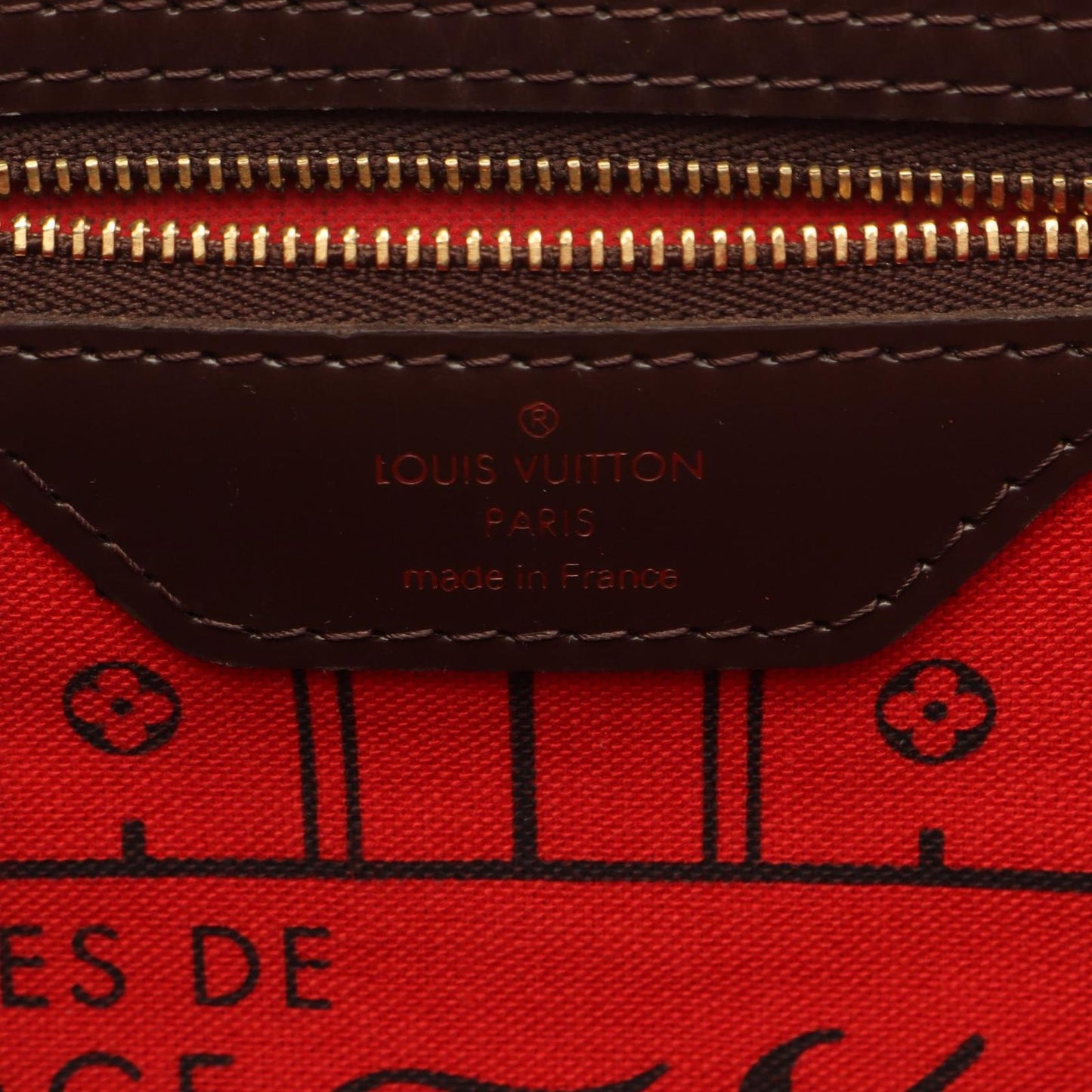 Louis Vuitton Tote Neverfull GM Damier Ebene Canvas Leather — view 4