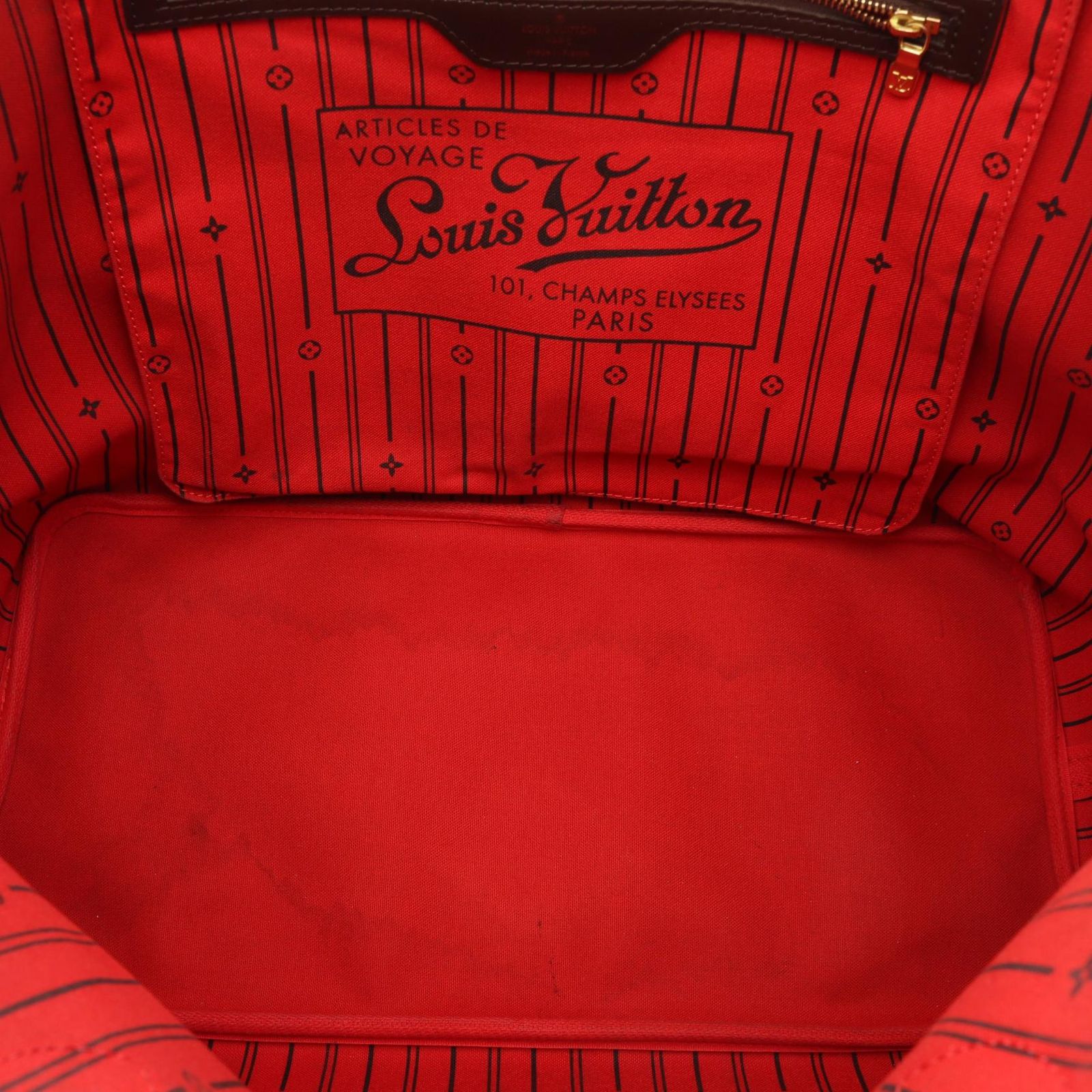 Louis Vuitton Tote Neverfull GM Damier Ebene Canvas Leather — view 7