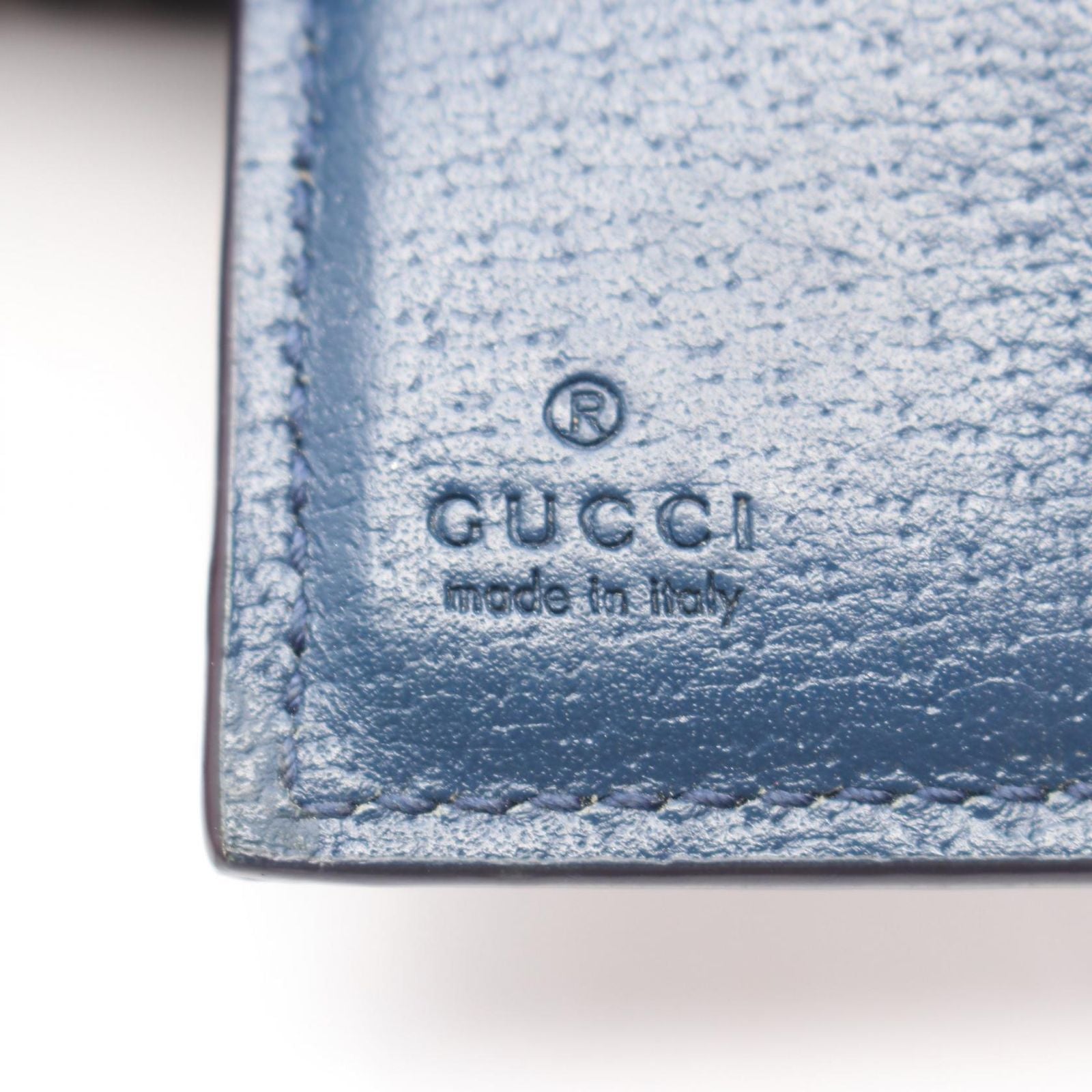 Gucci Trifold Wallet GG Mini with Detail Supreme Beige Blue — view 5