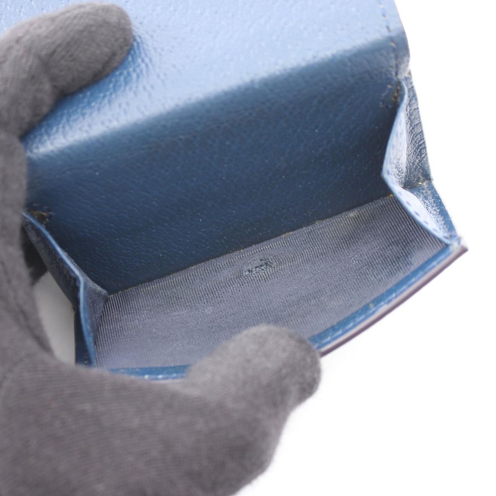Gucci Trifold Wallet GG Mini with Detail Supreme Beige Blue — view 4