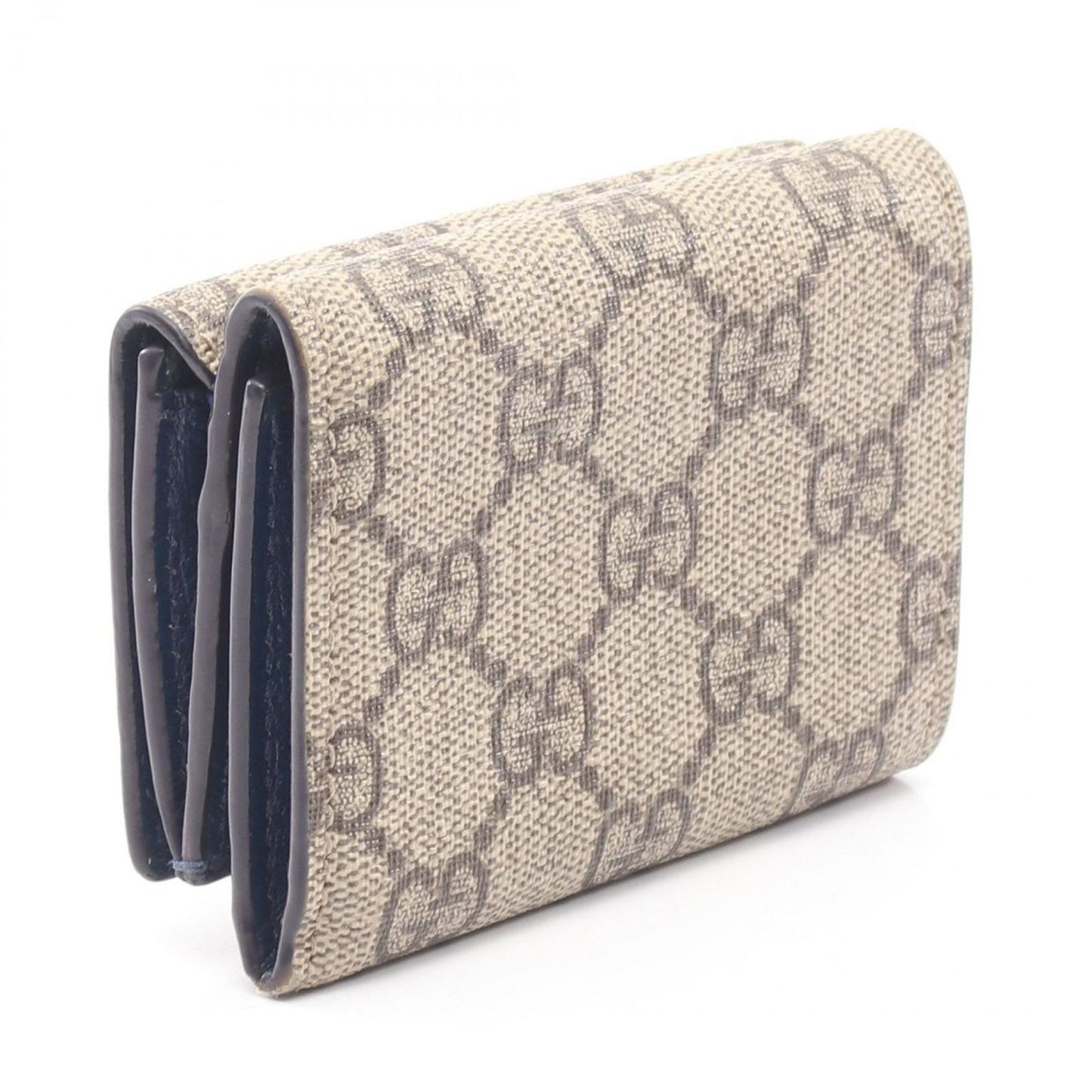 Gucci Trifold Wallet GG Mini with Detail Supreme Beige Blue — view 2
