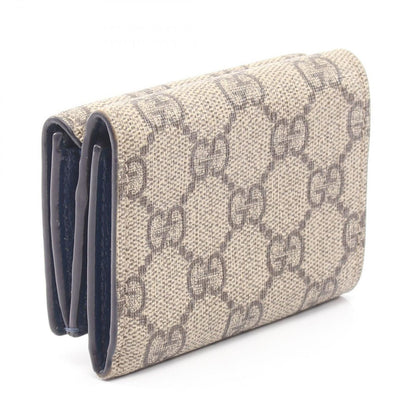 Gucci Trifold Wallet GG Mini with Detail Supreme Beige Blue — view 2