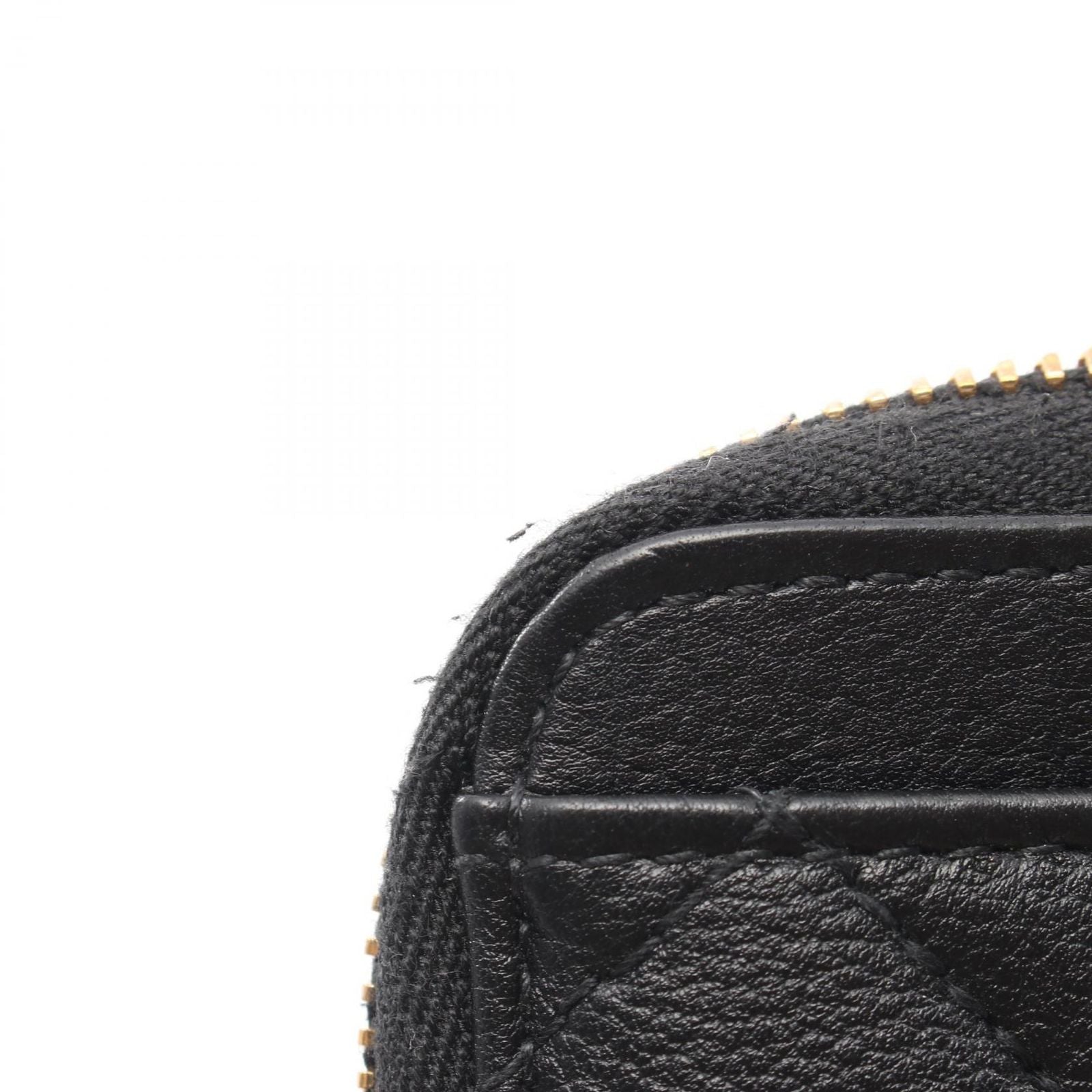 Dior Coin Case Caro Lavender Wallet Cannage Black Leather — view 9